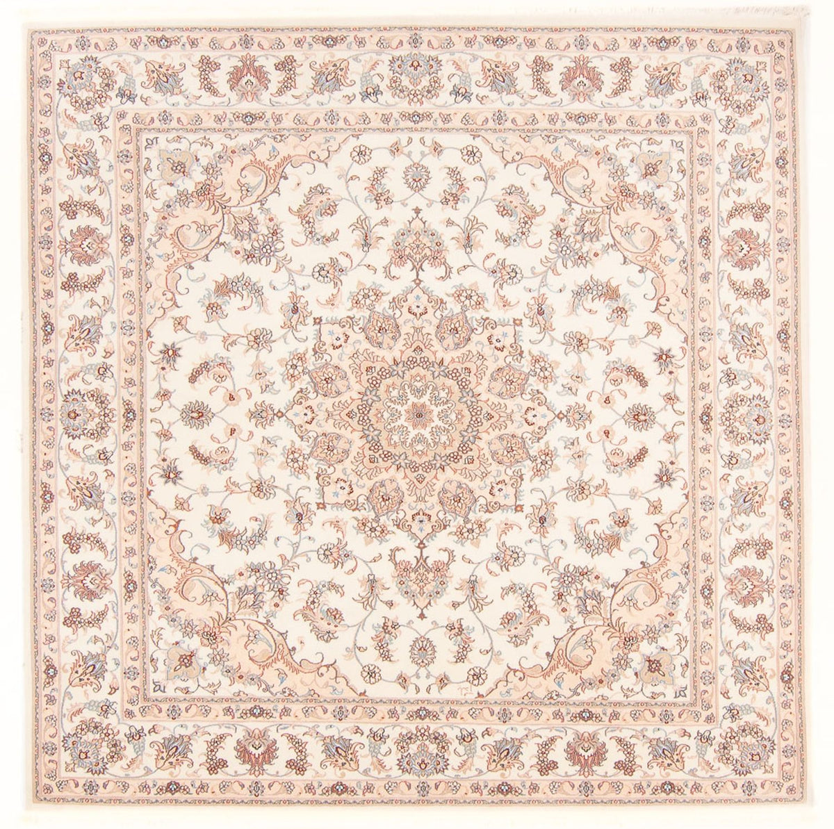 Perserteppich - Täbriz - Royal quadratisch  - 208 x 197 cm - creme