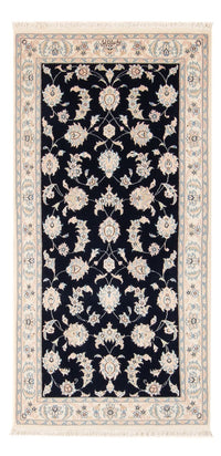 Tapis persan - Nain - Premium - 148 x 74 cm - bleu foncé