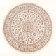 Perserteppich - Täbriz - Royal rund  - 199 x 197 cm - creme