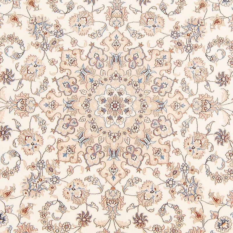 Perserteppich - Täbriz - Royal rund  - 199 x 197 cm - creme