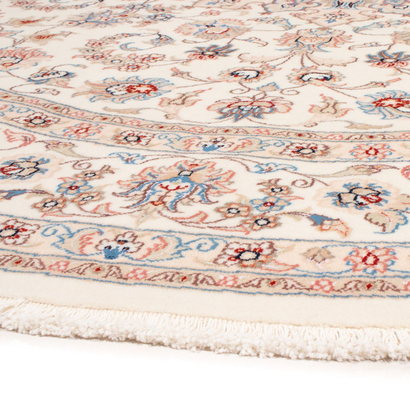 Perserteppich - Täbriz - Royal rund  - 199 x 197 cm - creme