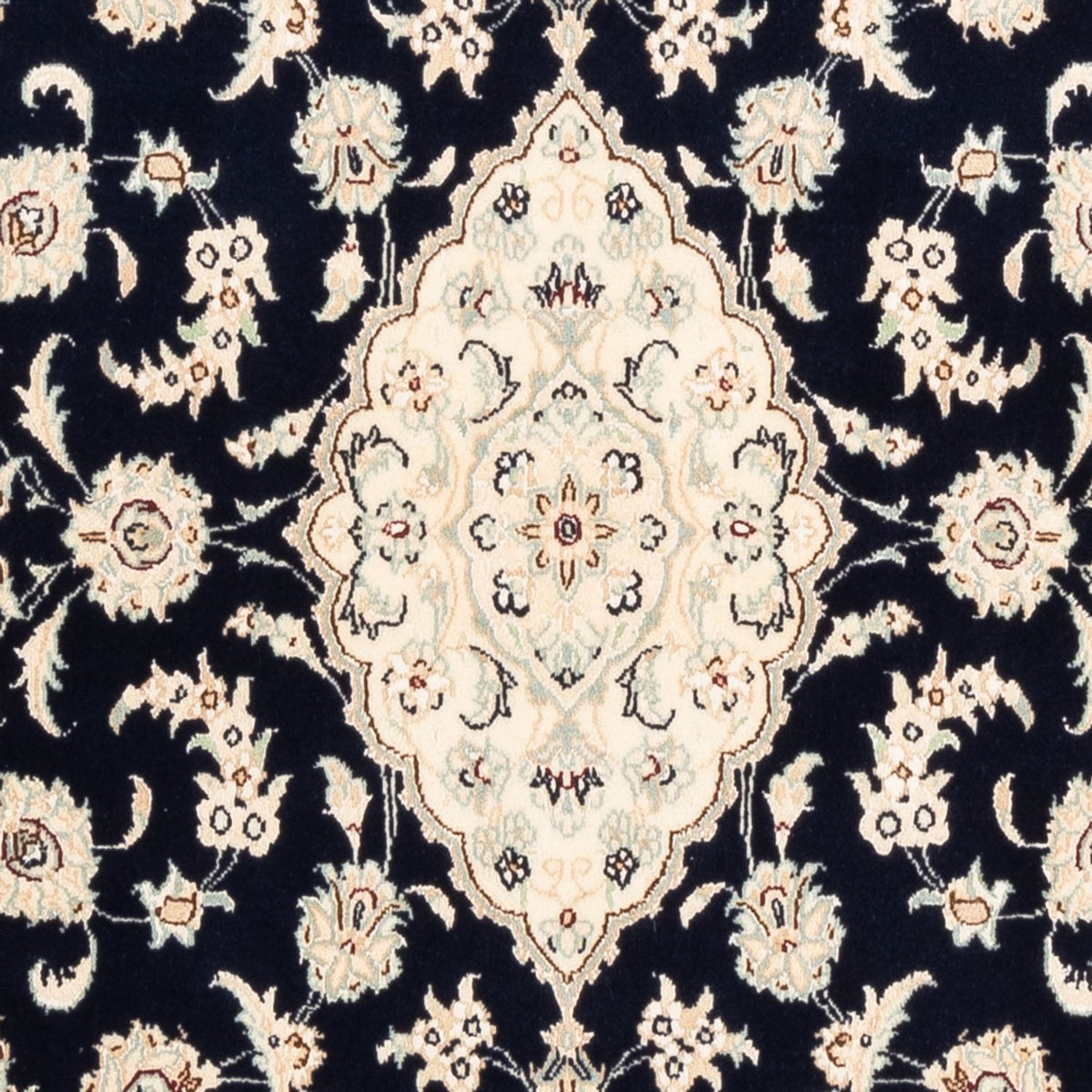 Perserteppich - Nain - Premium - 158 x 105 cm - dunkelblau