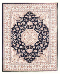 Tapis persan - Tabriz - Royal - 250 x 198 cm - bleu foncé
