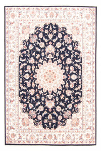 Tapis persan - Tabriz - Royal - 233 x 168 cm - bleu foncé