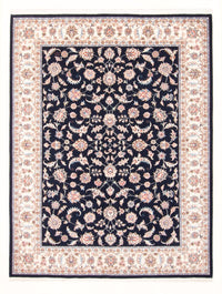 Tapis persan - Tabriz - Royal - 201 x 153 cm - bleu foncé