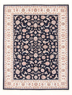 Perserteppich - Täbriz - Royal - 201 x 153 cm - dunkelblau