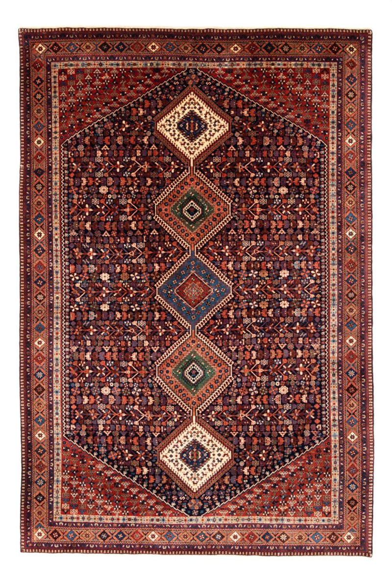 Perserteppich - Nomadic - 304 x 205 cm - bordeauxrot