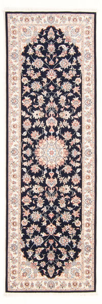 Tapis de couloir Tapis persan - Tabriz - Royal - 252 x 81 cm - bleu foncé