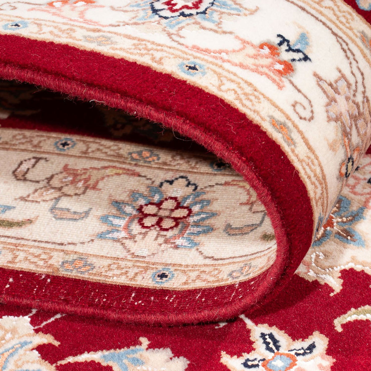 Läufer Perser - Täbriz - Royal - 305 x 81 cm - rot