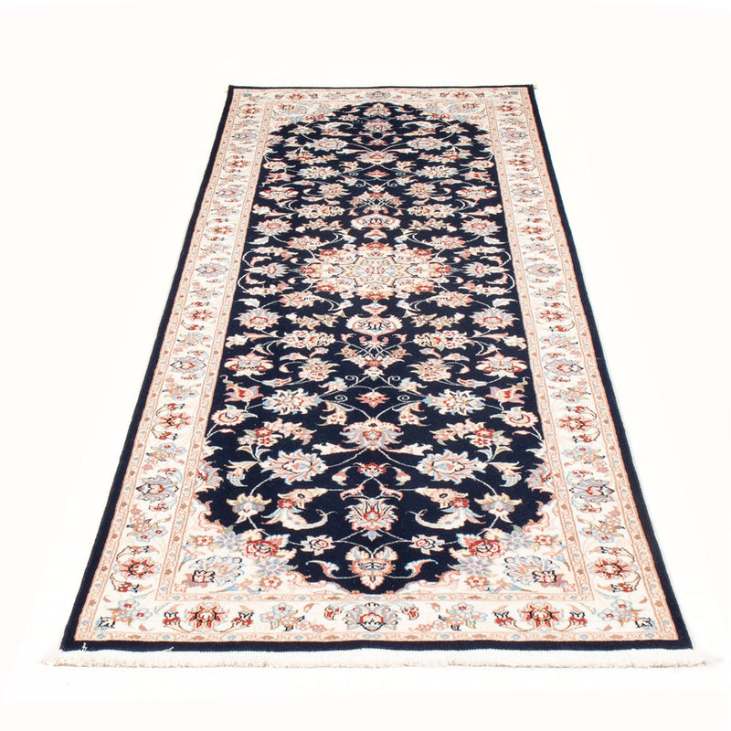 Läufer Perser - Täbriz - Royal - 251 x 80 cm - dunkelblau