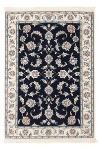 Tapis persan - Nain - Premium - 118 x 80 cm - bleu foncé