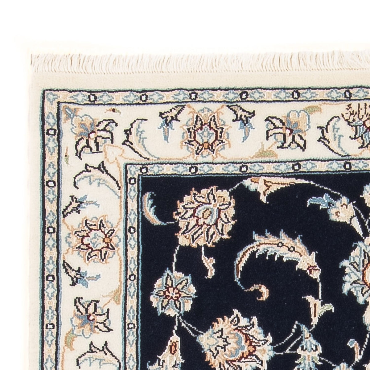 Perserteppich - Nain - Premium - 118 x 80 cm - dunkelblau