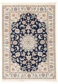 Tapis persan - Nain - Premium - 120 x 80 cm - bleu foncé