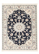 Perserteppich - Nain - Premium - 117 x 81 cm - dunkelblau
