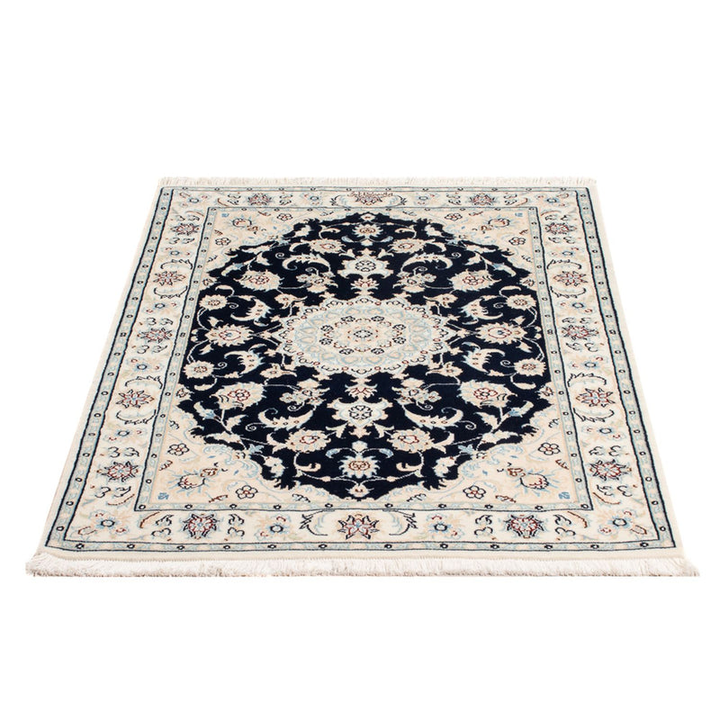 Perserteppich - Nain - Premium - 117 x 81 cm - dunkelblau