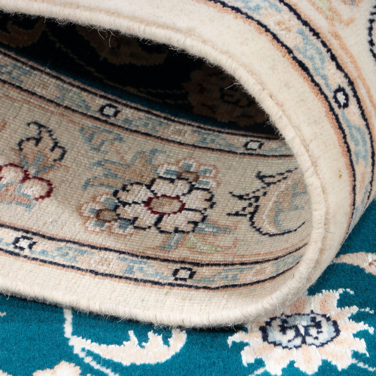 Perserteppich - Nain - Premium - 120 x 81 cm - dunkelgrün