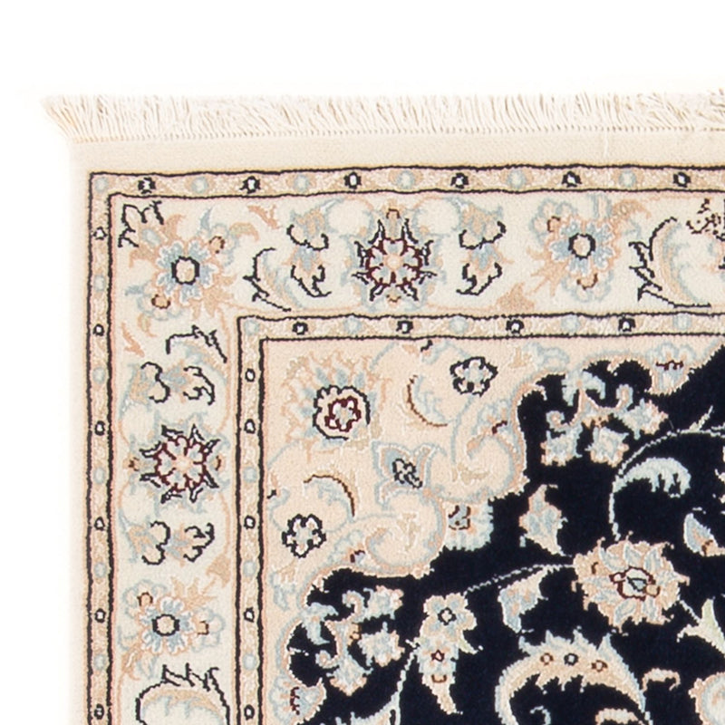 Perserteppich - Nain - Premium - 120 x 81 cm - dunkelblau