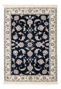 Tapis persan - Nain - Premium - 116 x 80 cm - bleu foncé