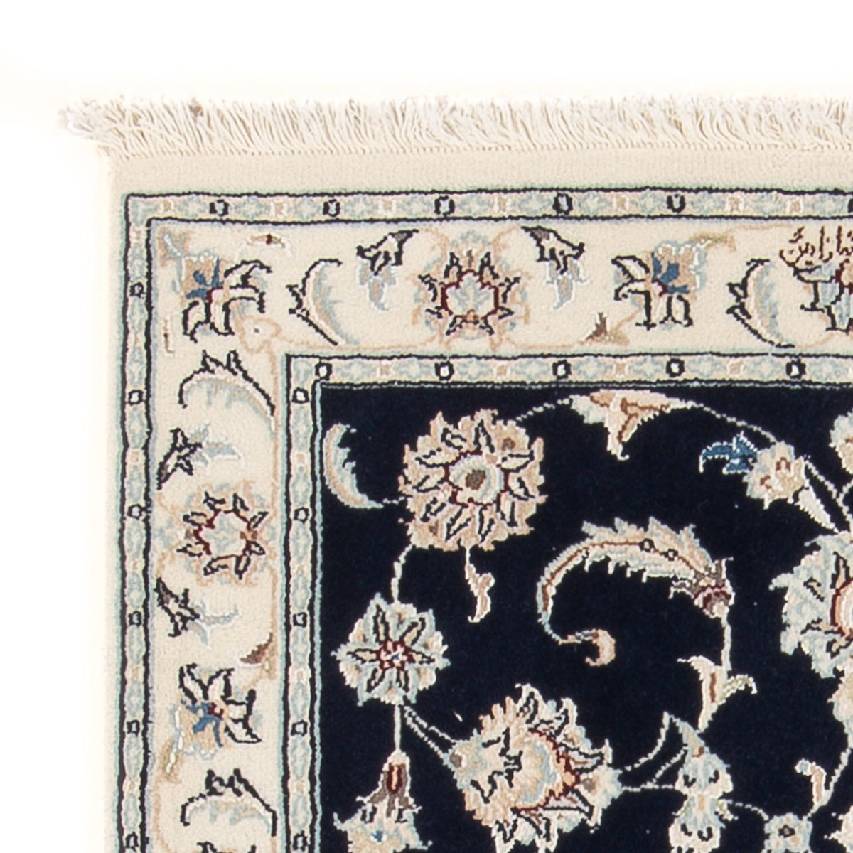 Perserteppich - Nain - Premium - 116 x 80 cm - dunkelblau