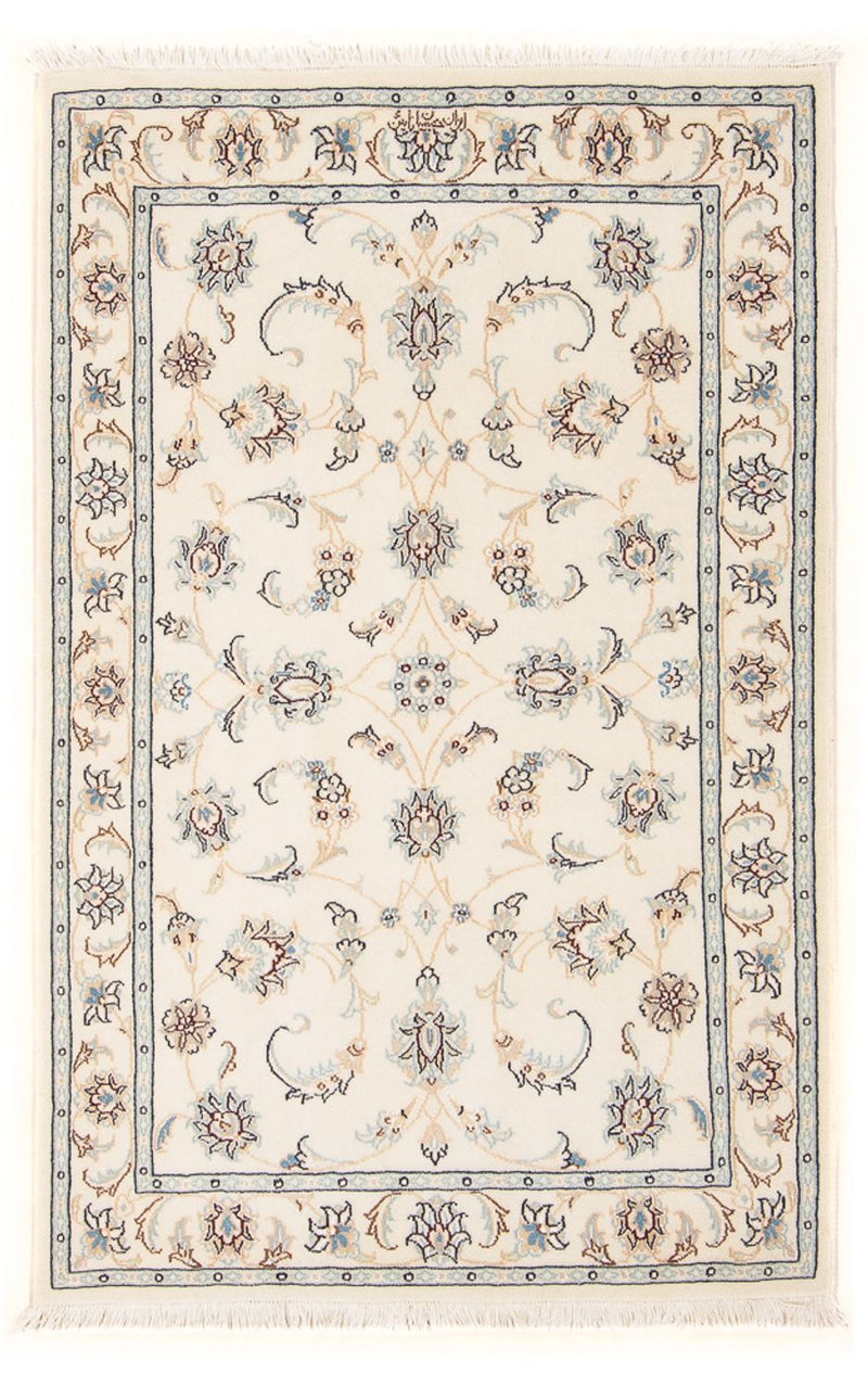 Perserteppich - Nain - Premium - 122 x 80 cm - creme