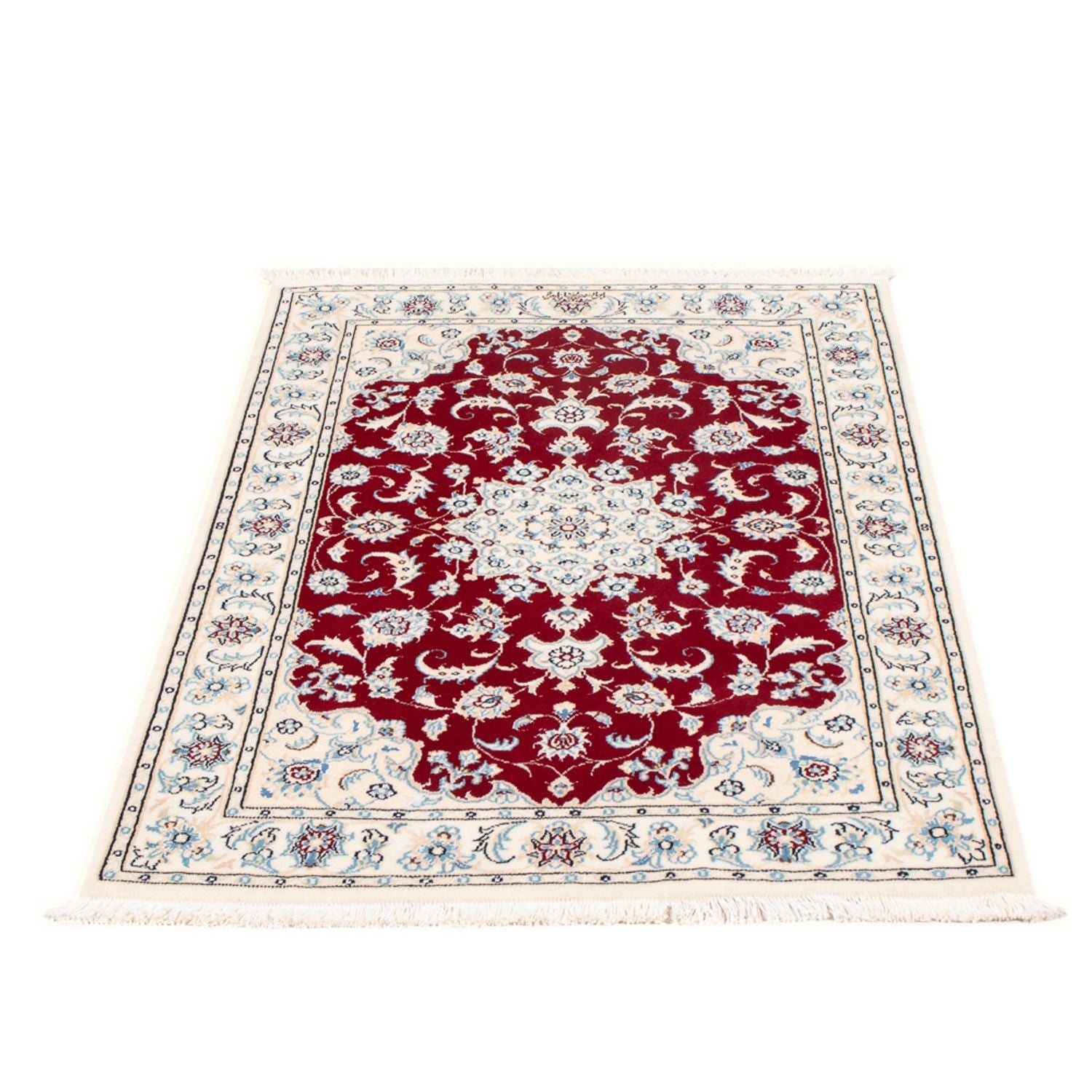 Perserteppich - Nain - Premium - 119 x 80 cm - rot