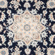 Perserteppich - Nain - Premium - 117 x 78 cm - dunkelblau