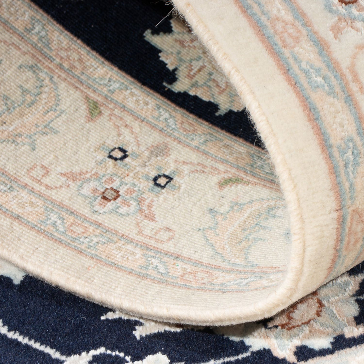 Perserteppich - Nain - Premium - 138 x 75 cm - dunkelblau