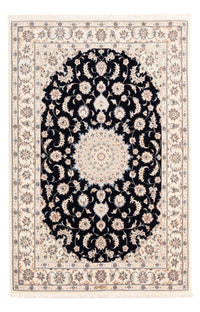Tapis persan - Nain - Premium - 175 x 117 cm - bleu foncé