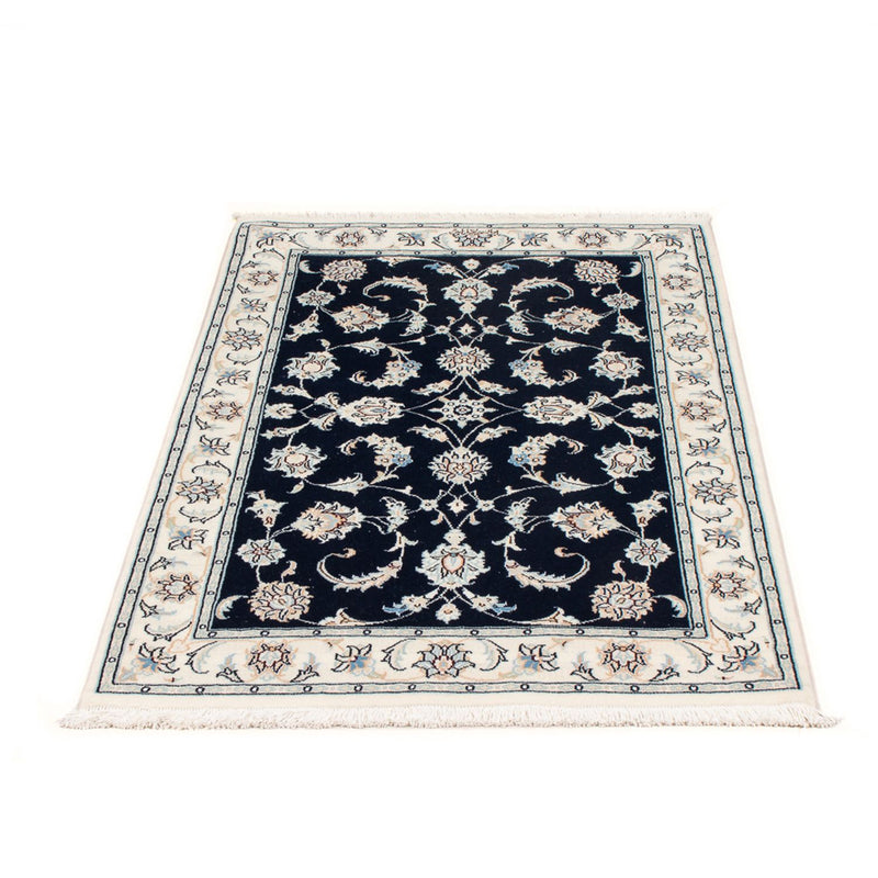 Perserteppich - Nain - Premium - 124 x 82 cm - dunkelblau