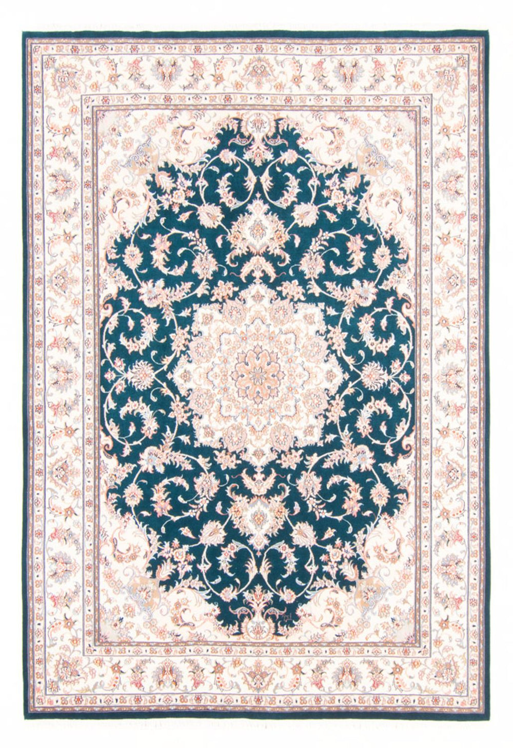 Perserteppich - Täbriz - Royal - 236 x 170 cm - grün
