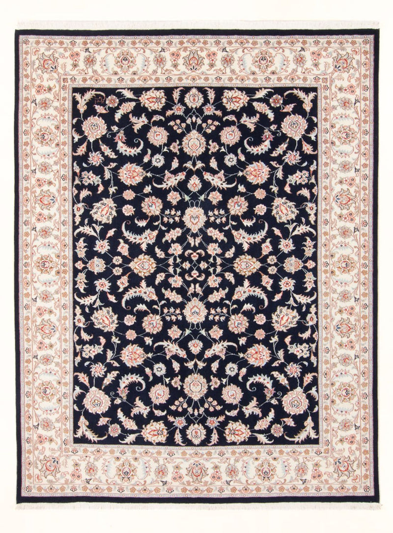 Perserteppich - Täbriz - Royal - 201 x 149 cm - dunkelblau