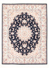 Täbriz - 50 Raj Teppich 150x203cm - Perserteppich - Rechteckig / Dunkelblau / 150 x 203 cm Rechteckig