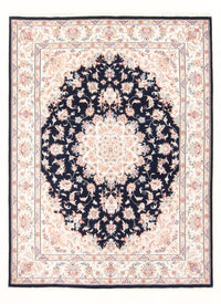 Tapis persan - Tabriz - Royal - 203 x 150 cm - bleu foncé