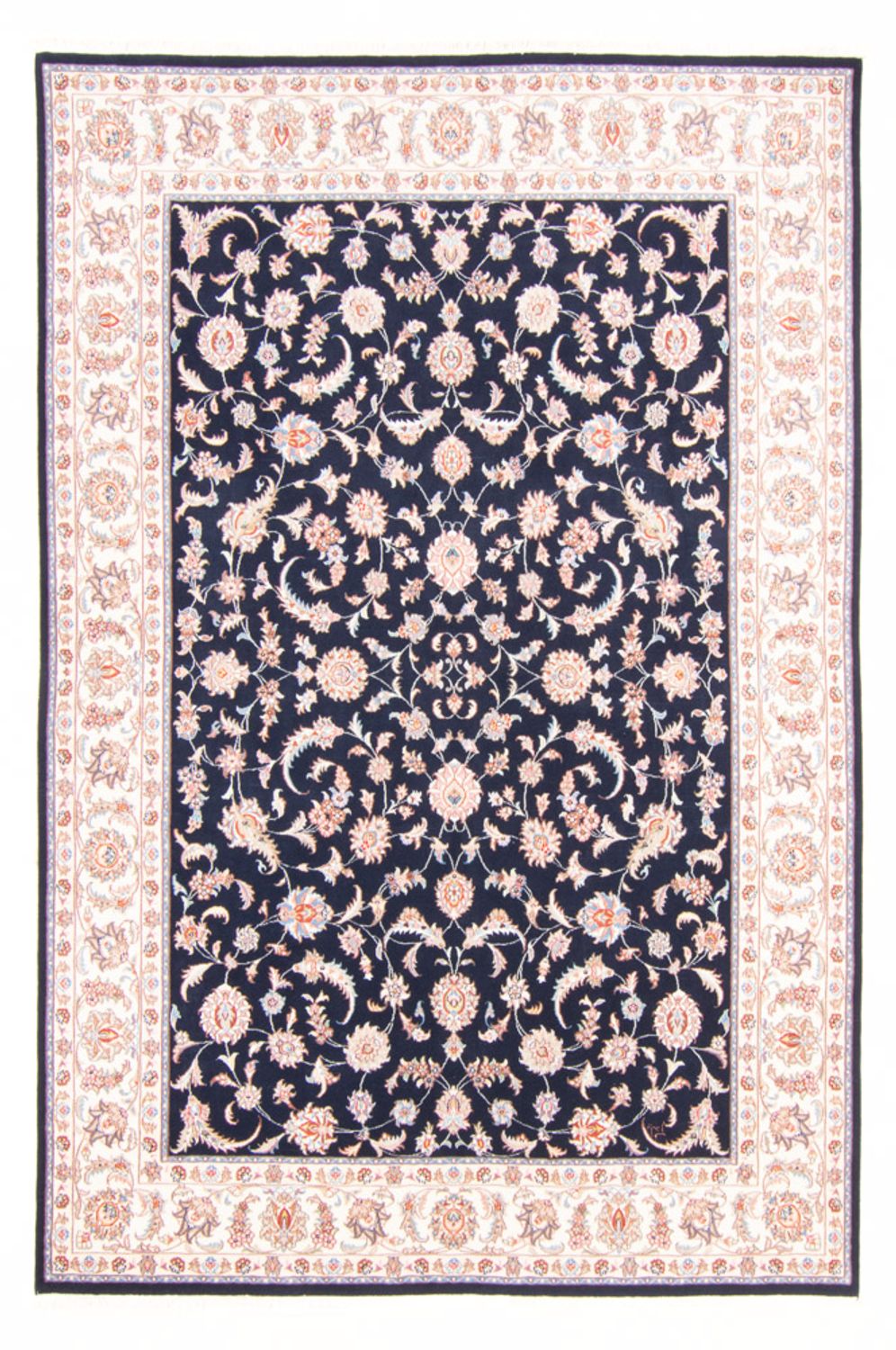 Perserteppich - Täbriz - Royal - 241 x 168 cm - dunkelblau