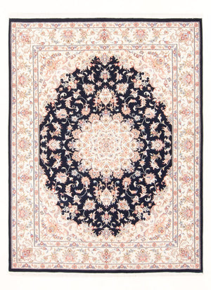 Perserteppich - Täbriz - Royal - 199 x 147 cm - dunkelblau
