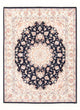 Perserteppich - Täbriz - Royal - 199 x 147 cm - dunkelblau