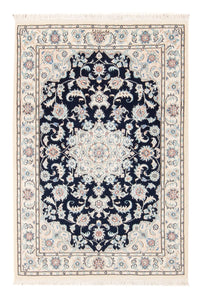 Tapis persan - Nain - Premium - 117 x 80 cm - bleu foncé