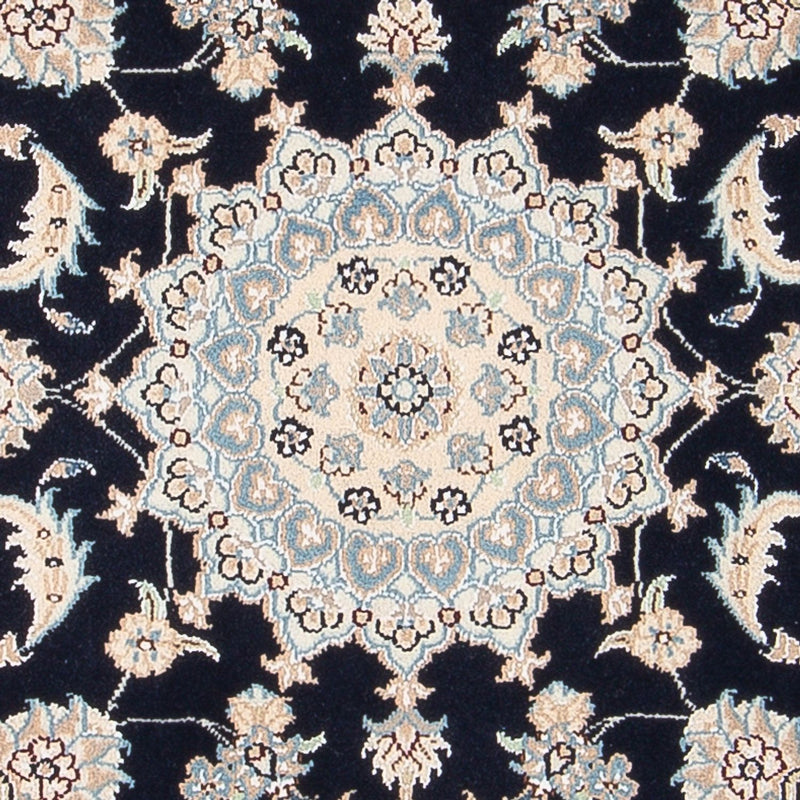 Perserteppich - Nain - Premium - 122 x 81 cm - dunkelblau