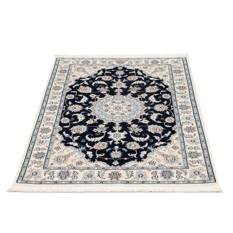 Perserteppich - Nain - Premium - 122 x 81 cm - dunkelblau
