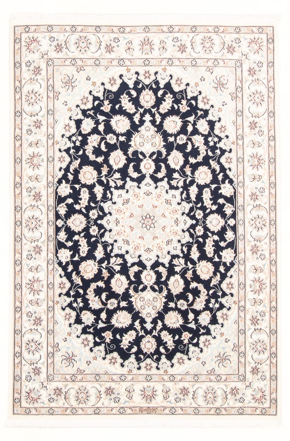Perserteppich - Nain - Royal - 173 x 121 cm - dunkelblau