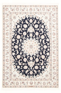 Tapis persan - Nain - Royal - 173 x 121 cm - bleu foncé