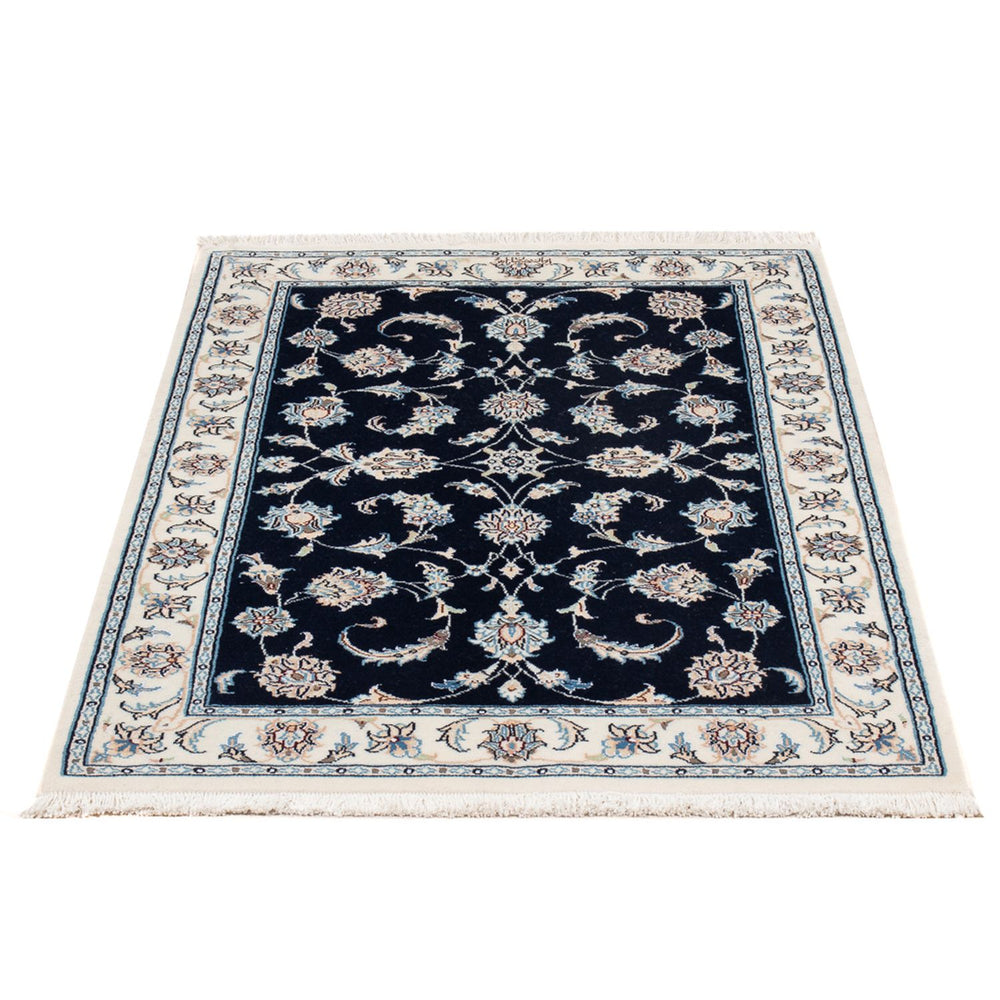 Perserteppich - Nain - Premium - 121 x 78 cm - dunkelblau