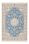 Tappeto Nain - 6La 80x121cm - Tappeto persiano - blu chiaro - Rettangolo / Blu chiaro / 80 x 121 cm Rettangolo