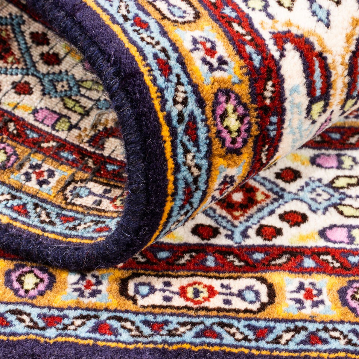 Läufer Perser - Classic - 100 x 100 cm - dunkelblau