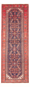 Tapis de Hosseinabad 104x305cm - Tapis persan - bleu foncé - Tapis de couloir / Bleu foncé / 104 x 305 cm Tapis de couloir