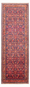 Tapis de Hosseinabad Tapis 118x308cm - Tapis persan - bleu foncé - Tapis de couloir / Bleu foncé / 118 x 308 cm Tapis de couloir