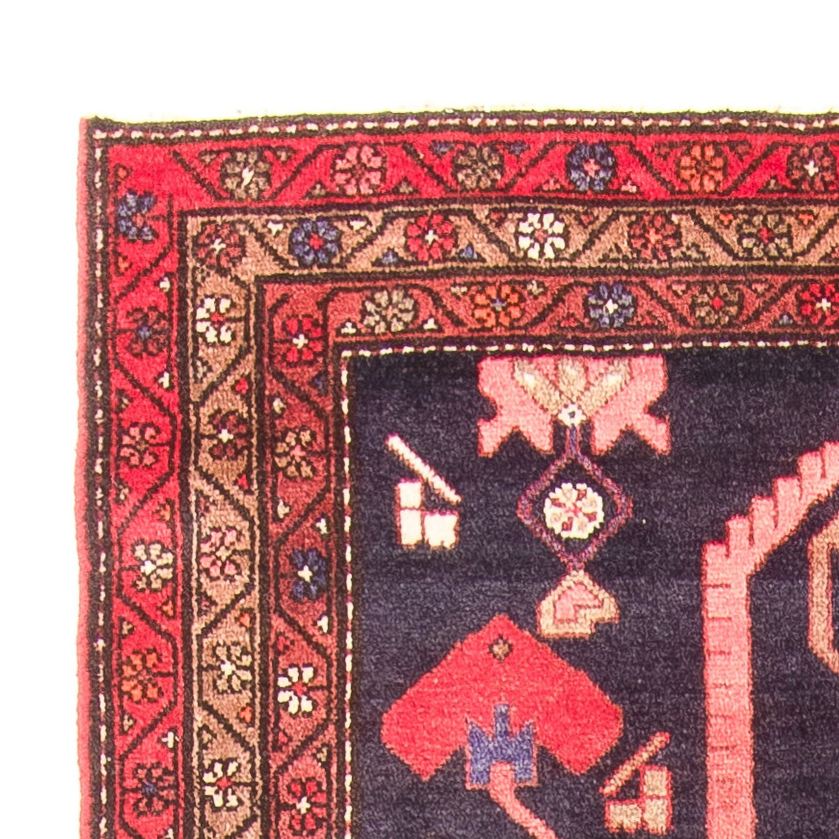 Läufer Perser - Nomadic - 308 x 121 cm - dunkelblau