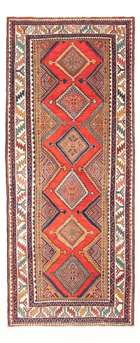 Tapis de couloir Tapis persan - Nomadic - 277 x 108 cm - rouge