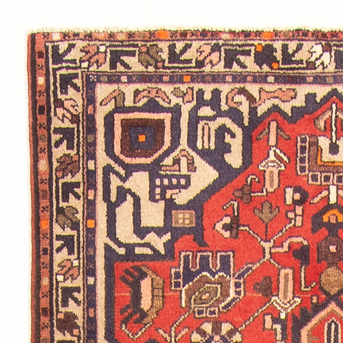 Bidjar - Zanjan Tapis 109x293cm - Tapis persan - rouge