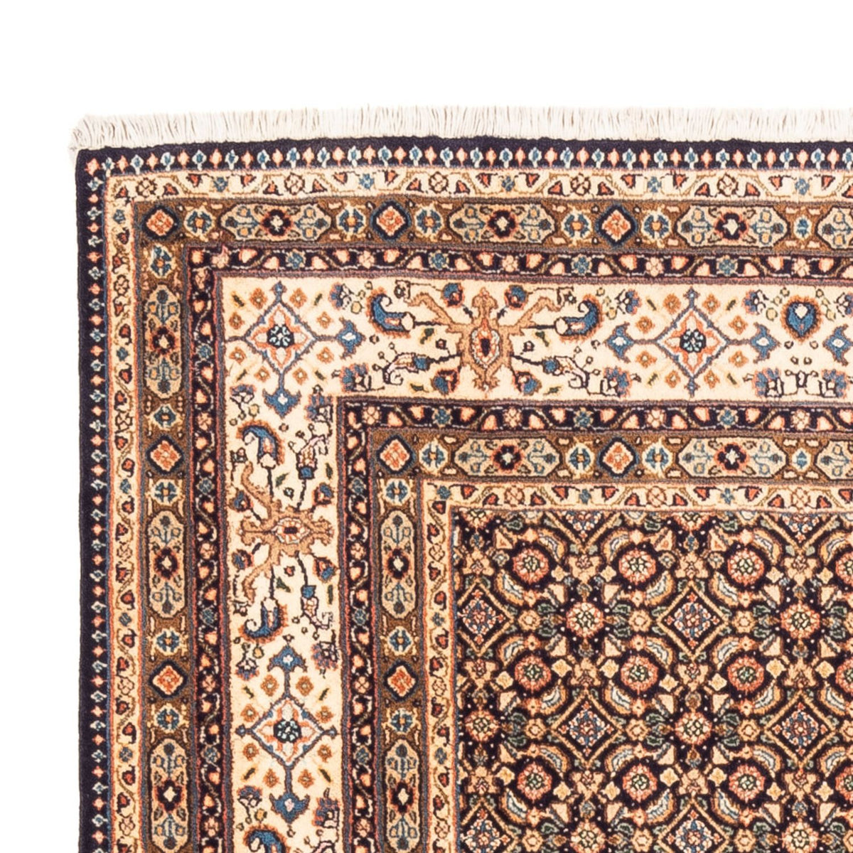 Tapis de Moud Tapis 103x145cm - Tapis persan - bleu foncé